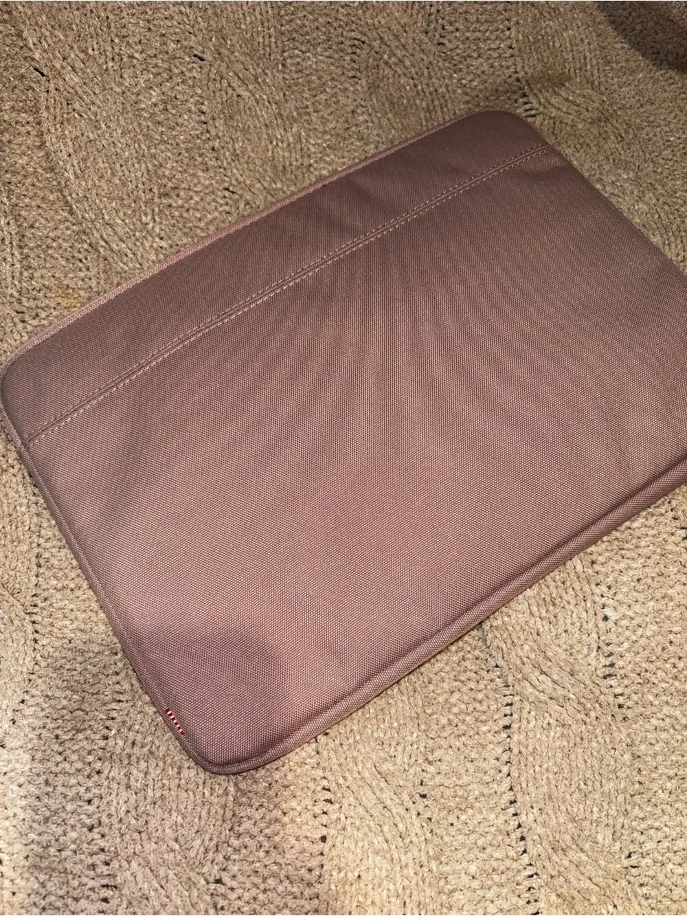 Herschel Supply Company Mauve Canvas Padded Laptop Sleeve 13”